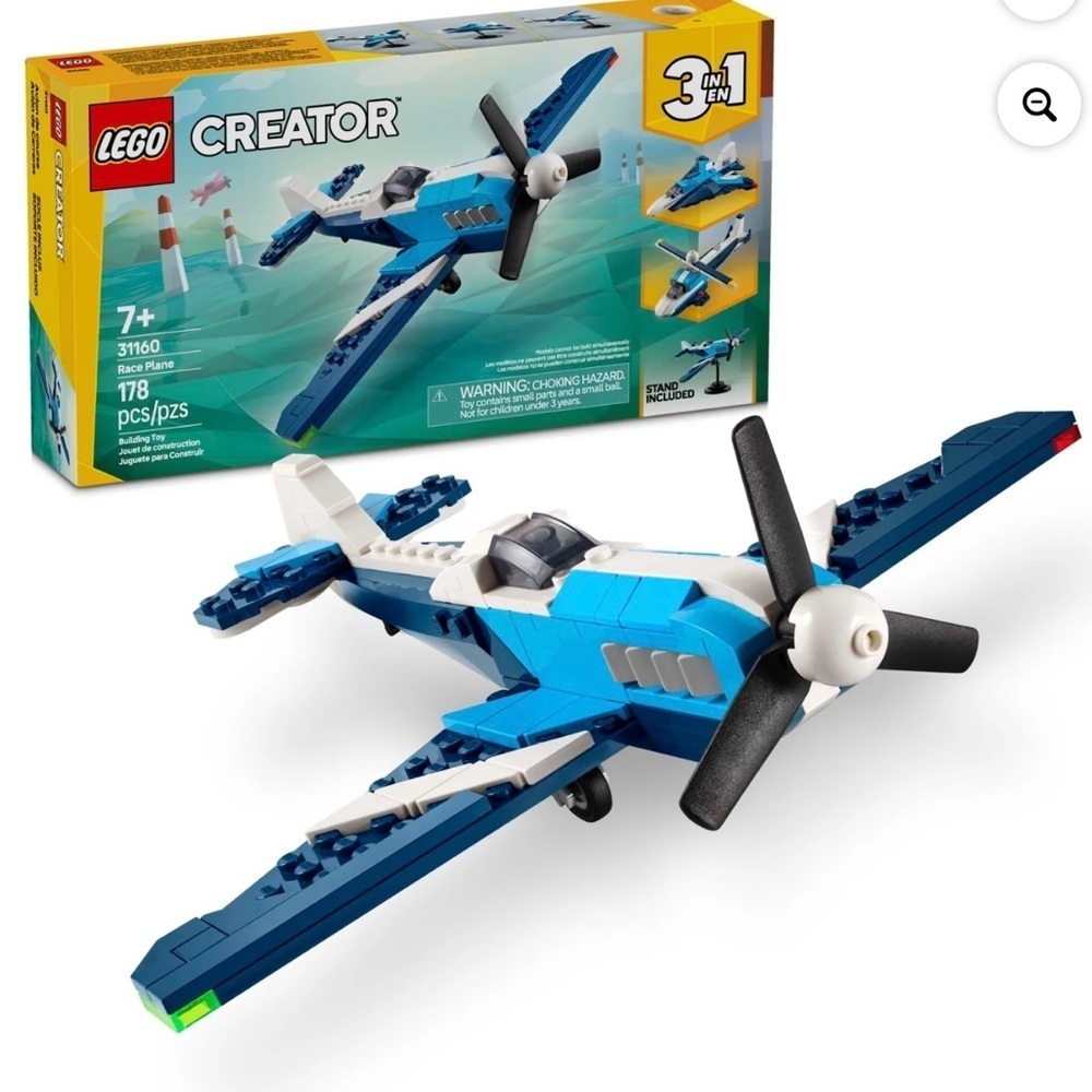 LEGO Creator 3in1 Aircraft Race Plane Toys - Building Toys W/ 3 Building Options